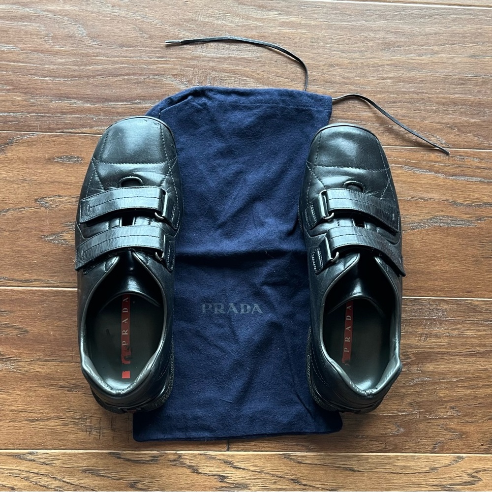 Prada Men's Black Leather Shoes
